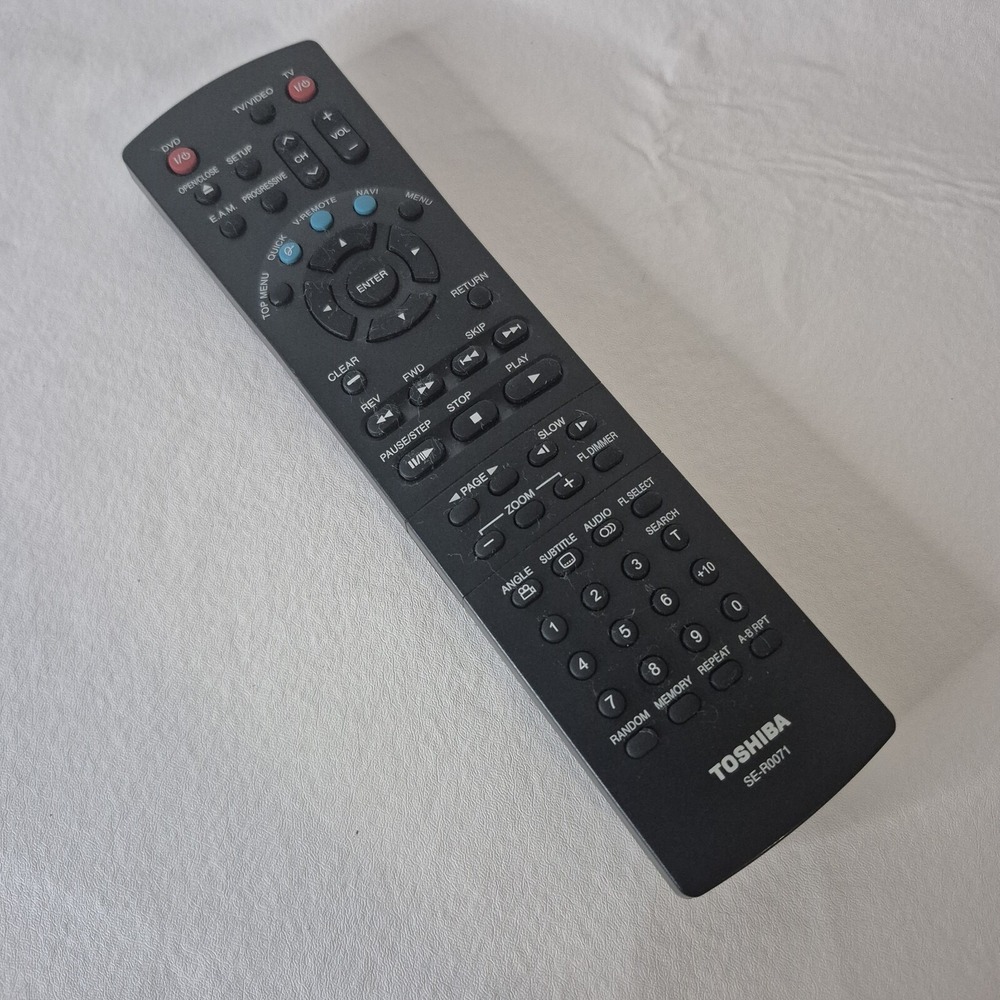Original Toshiba SE-R0071 DVD Player Remote Control for SD-4800, SD-4800N Tested